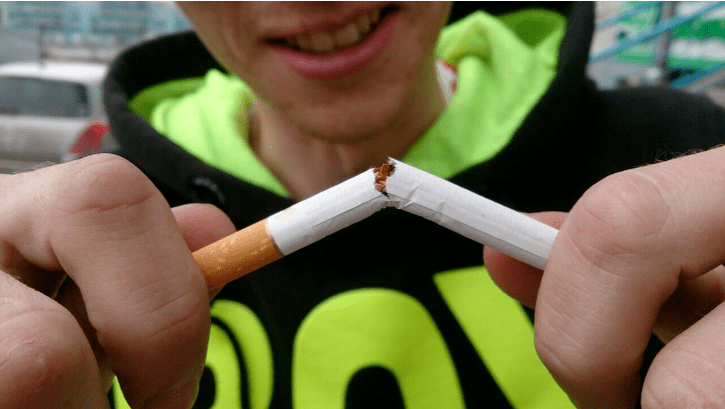 Une fumée de cessation nette