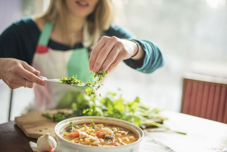 Préparation d'aliments utiles avec un fort tabagisme négatif